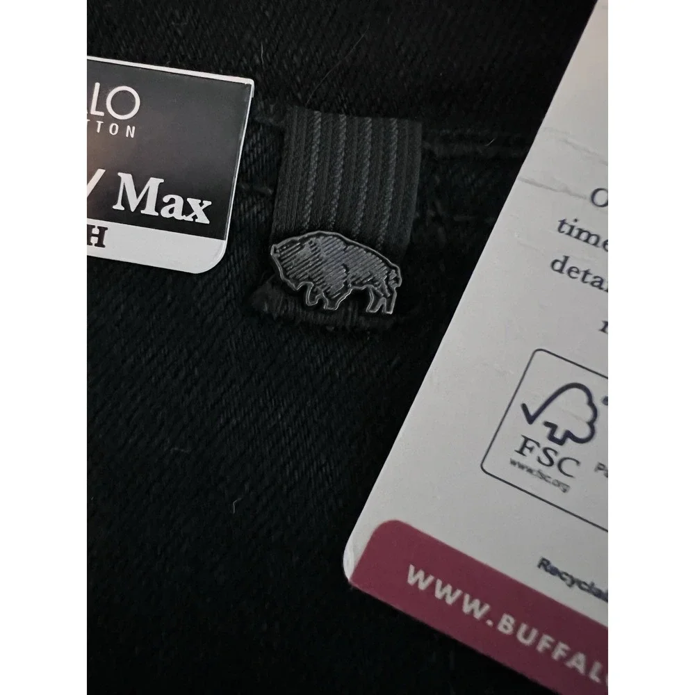 Buffalo David Bitton Skinny Max 33X32 Black Midnight Wax Classic Cowboy Jeans